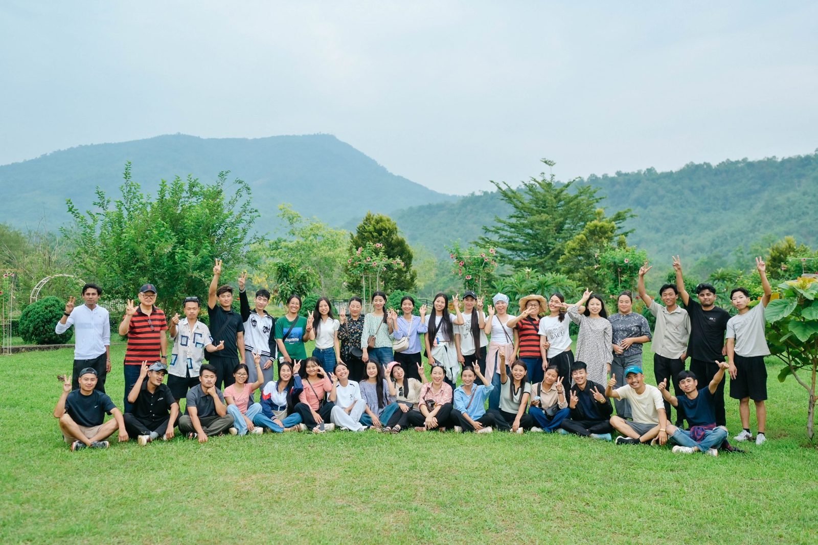 The Kenono Foundation team photographed together outside the Zunpha office